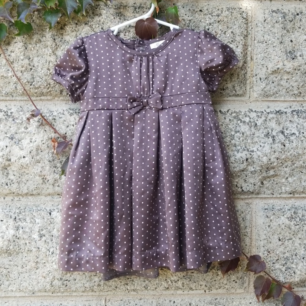 Satin chocolate colored dress